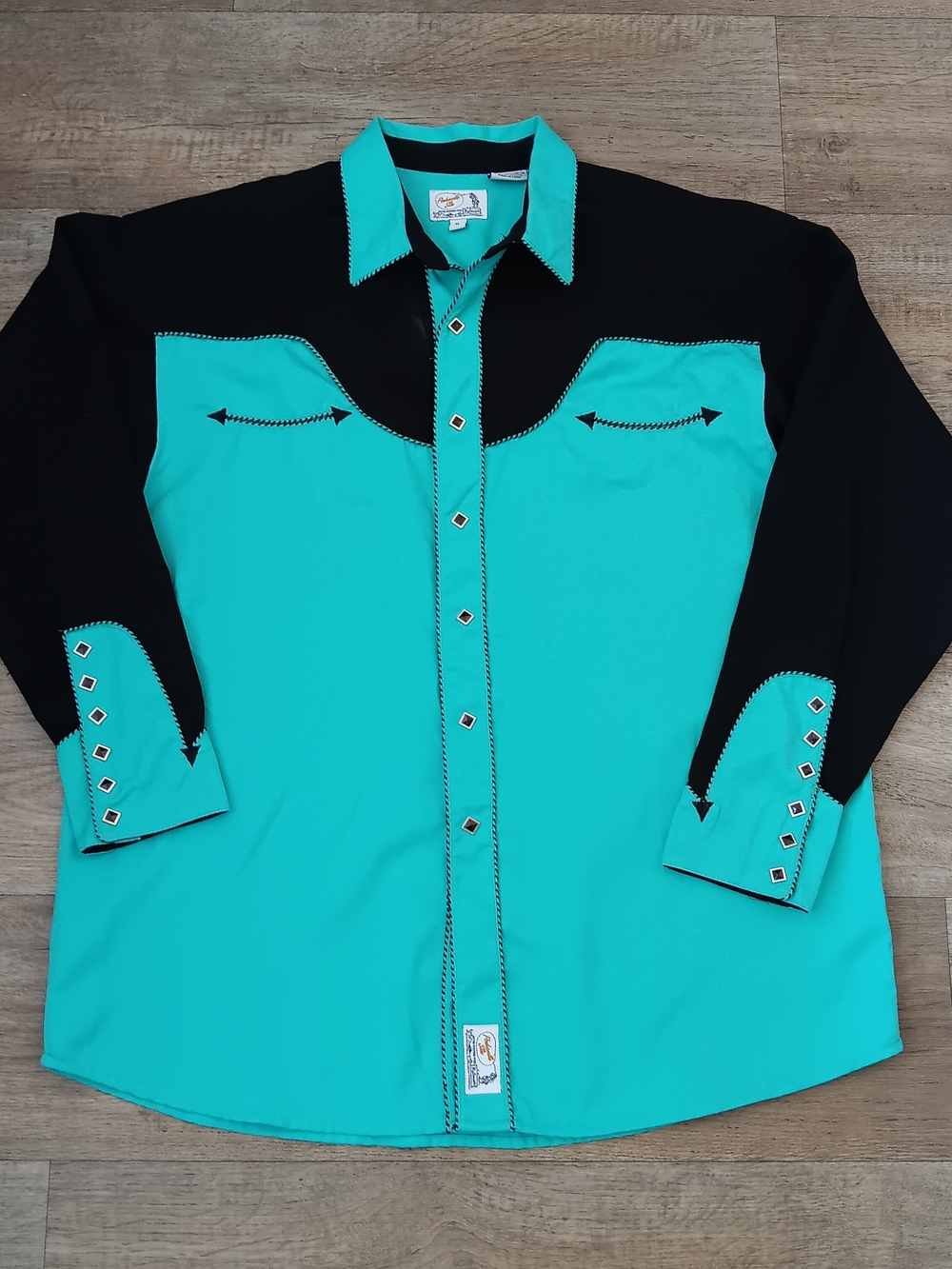 Panhandle Slim Retro Western Two Toned Long Sleeve Shirt Men's Size XL